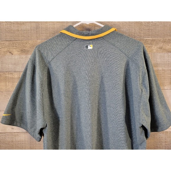 NIKE Oakland A's Dri Fit Polo Casual shirt MLB Oakland A's Size MED - Picture 6 of 11
